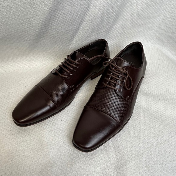 Perry Ellis Portfolio Other - Perry Ellis Portfolio Duke Dark Brown Cap Toe Oxford Dress Shoes PEJSN17096B-2